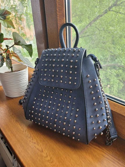 Синій міський сумка-рюкзак