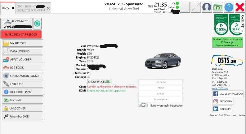 kit Completo Diagnostico Volvo VIDA VOL-VCR e VDASh + SSD