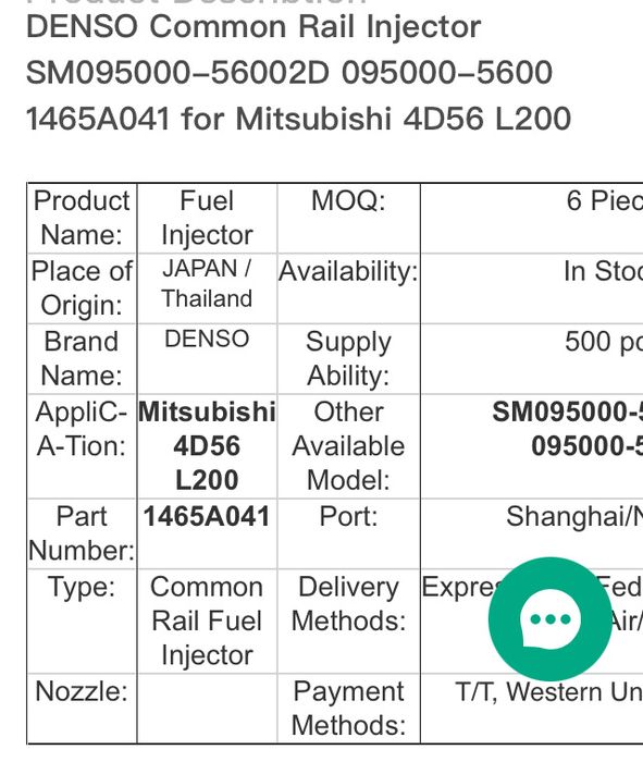 Injetores denso para mitsubishi stracar ou outro modelo