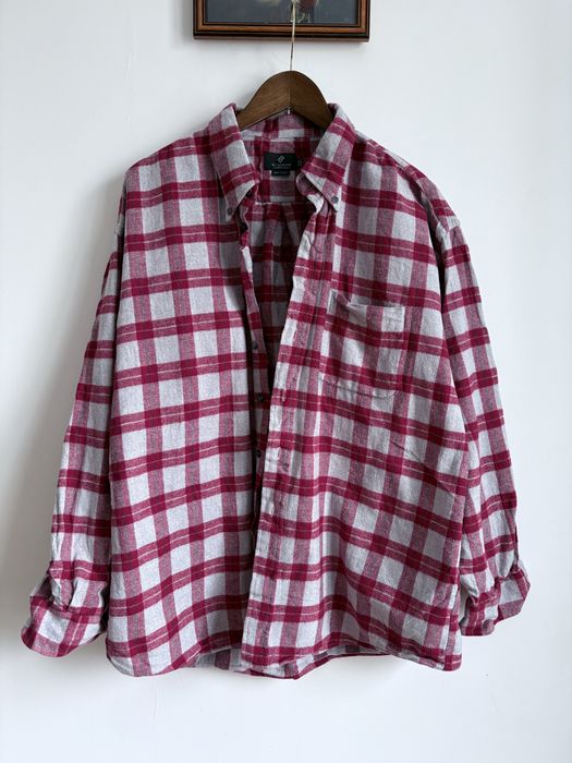 gruba flanelowa koszula w kratę xxl