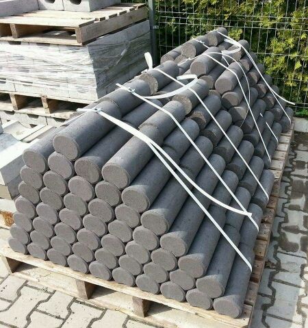 PROMOCJA. Palisada betonowa 30cm szara 5,60zł fi. 10cm, 10,5szt/mb