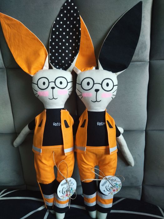 Królik tilda ratownik medyczny bawełna spodnie kamizelka