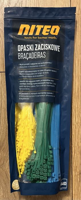 Opaski zaciskowe NITEO Tools kolorowe trytytki
