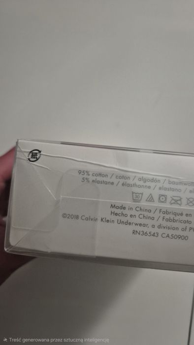 Majtki bokserki boxerki Calvin Klein bawełniane