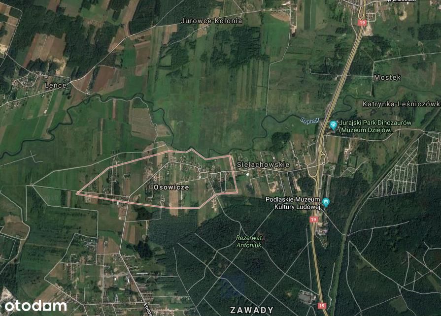 Działka 1000 m² z warunkami zabudowy Osowicze