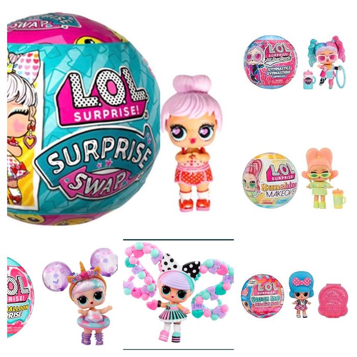 LOL Surprise gymnastics , water balloon, squish