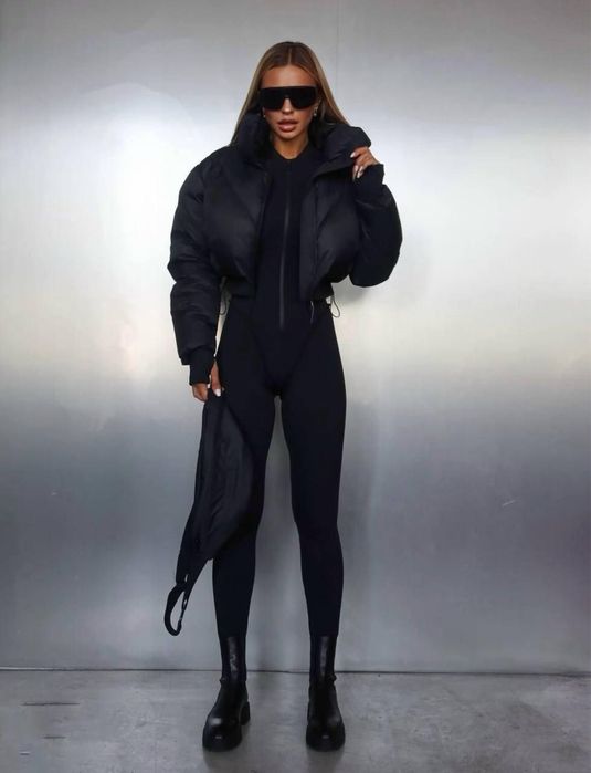 Комбінезон PRADA на замку брендовий прада теплий з імітацією корсета