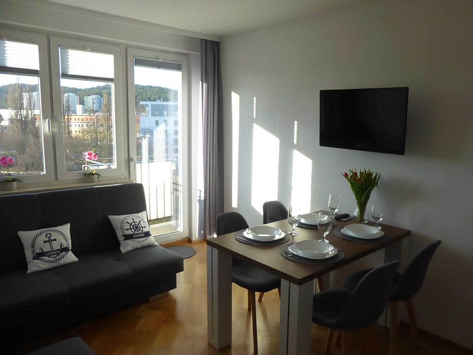 Apartament 2 pok. OLIWA-SOPOT/PKP/SKM/Balkon/Parking/Super Miejscówka