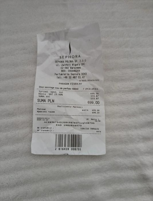 Perfum Dior sauvege
