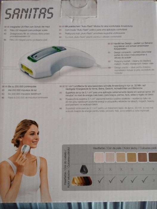 Máquina depiladora a luz pulsada