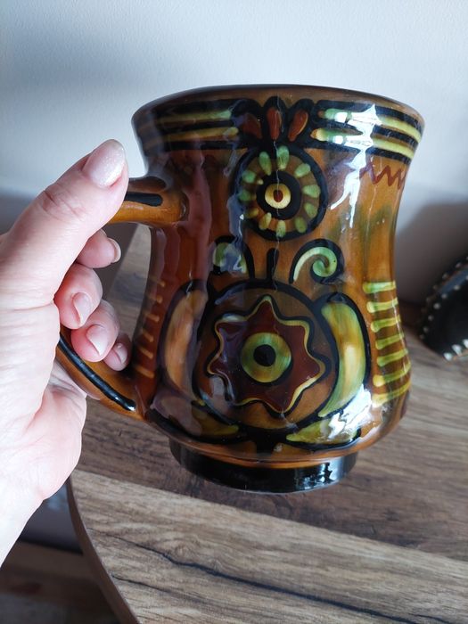 Майоліка, кухоль, васильківська майоліка