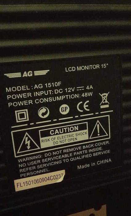 Televisão/Monitor AG (PARA PEÇAS)