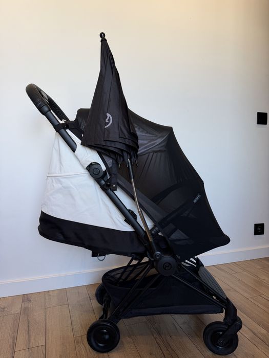 Cybex Coya Platinum off White повний комплект (бампер/сітка/підстаканник/парасоля)+чохол в подарунок !Окремо нічого не продається!