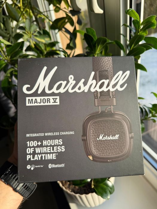Słuchawki bezprzewodowe nauszne Marshall Major V Bluetooth brązowe
