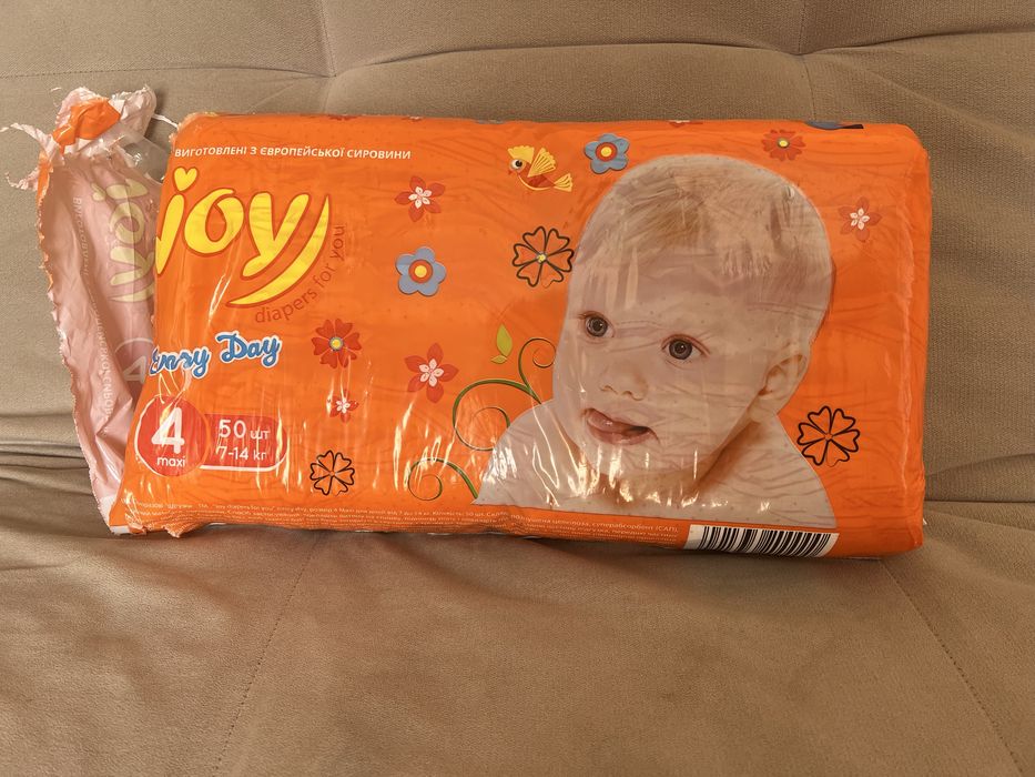 Подгузники JOY 4 Maxi 7-14 кг