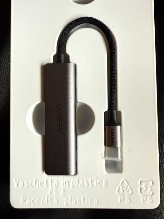 Przejściówka adapter USB C na gniazdo słuchawkowe 3,5mm UGREEN  PD 60W