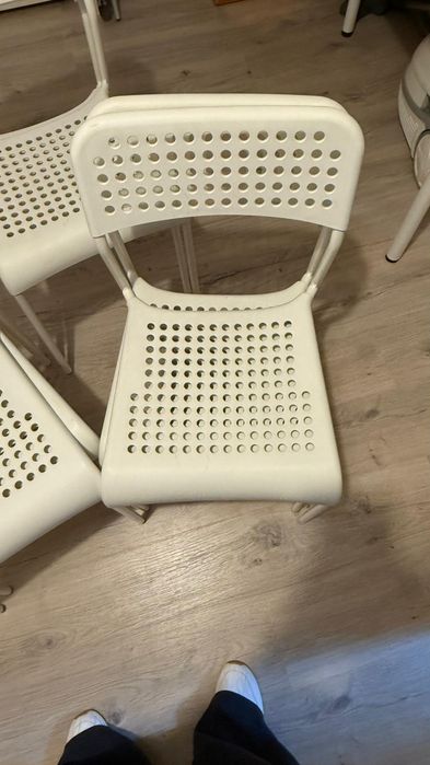 Krzesła Ikea SANDSBERG 10szt białe