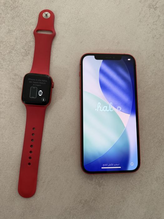 IPhone12 red128gb + Apple watch 6series 40mm