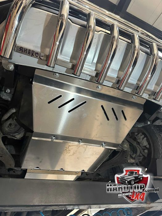 KOMPLET Osłon Aluminiu 6mm VW AMAROK Silnik/CHŁODNICA/Skrzynia 2012-22