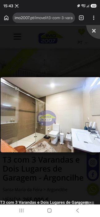 Apartamento t3 picoto