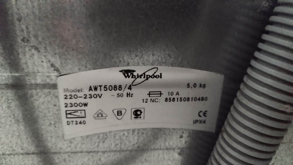 Pralka Whirlpool AWT5088/4  części/silnik/grzałka/pompa inne