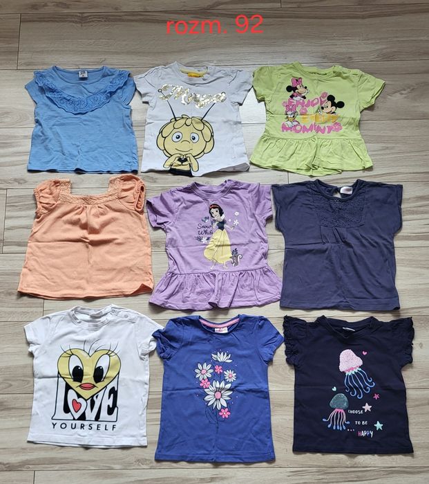 Bluzki koszulki rozm. 92