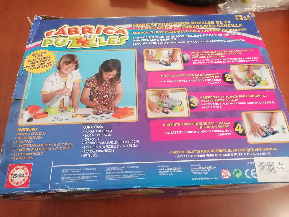 Jogo fábrica de puzzles da Educa