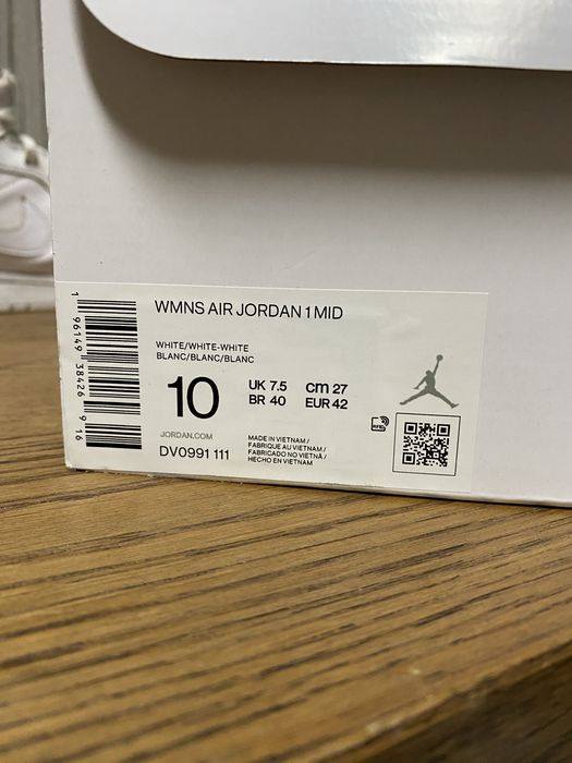 jordan 1 branco com caixa