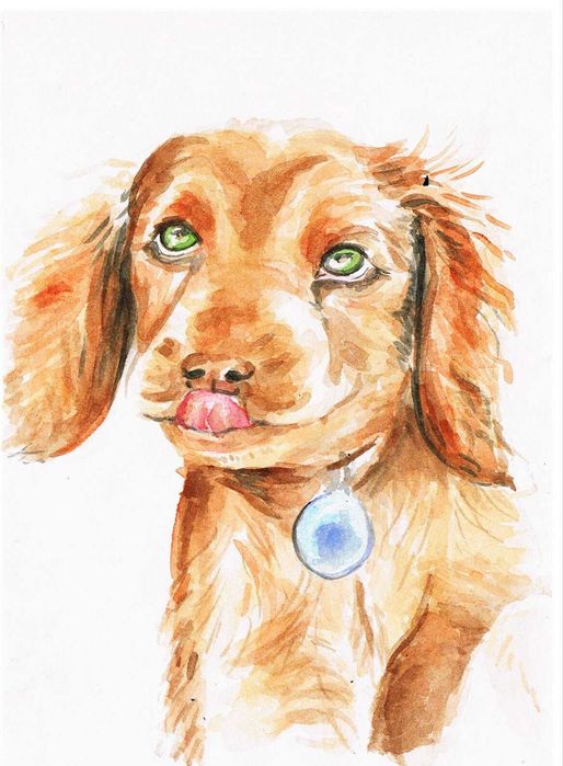 Retrato de cão personalizado