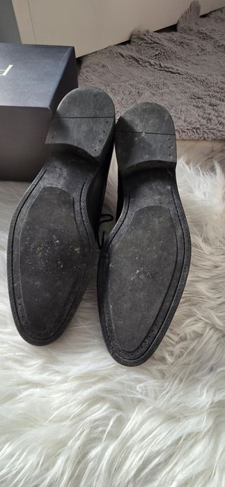 Skórzane eleganckie  buty Ryłko r 44