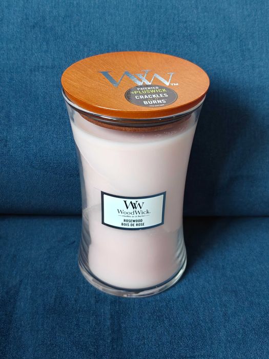 Świeca świeczka zapachowa Yankee Candle WoodWick Rosewood duża