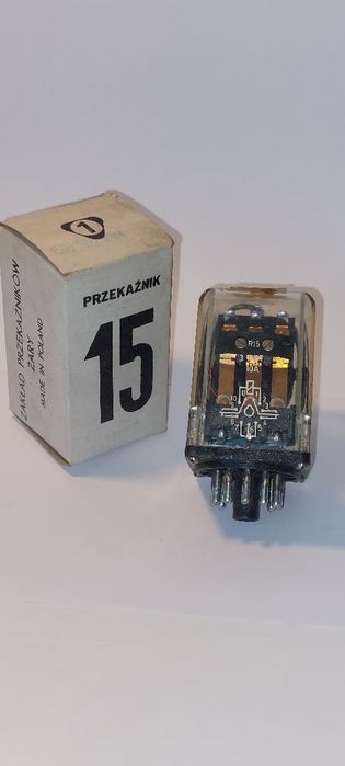 Przekaźnik elektromagnetyczny Relpol R15 3PDT 10A 220V AC – sprawny