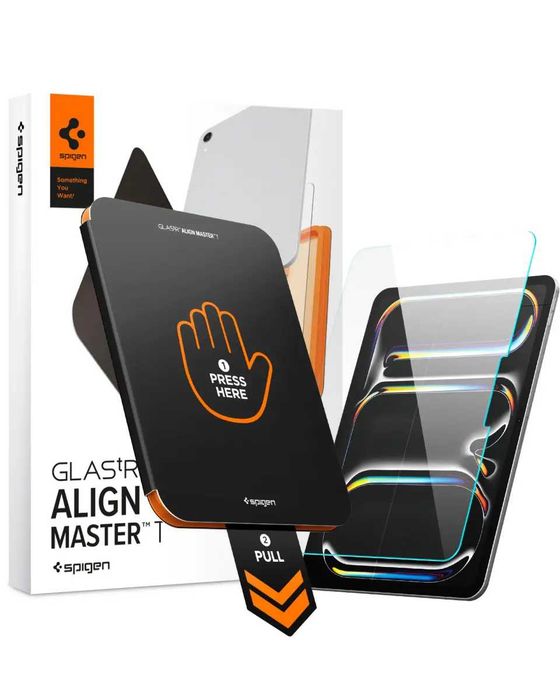 Защитное стекло Spigen Glas.TR Align Master T 1-pack для iPad Pro 11'' (2024/2025) Clear