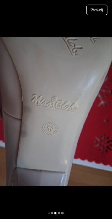 Szpilki beżowe eleganckie weselne nowe r 38