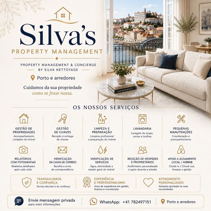 Gestão de Propriedades & Airbnb no Porto | Serviço Completo e de Confiança