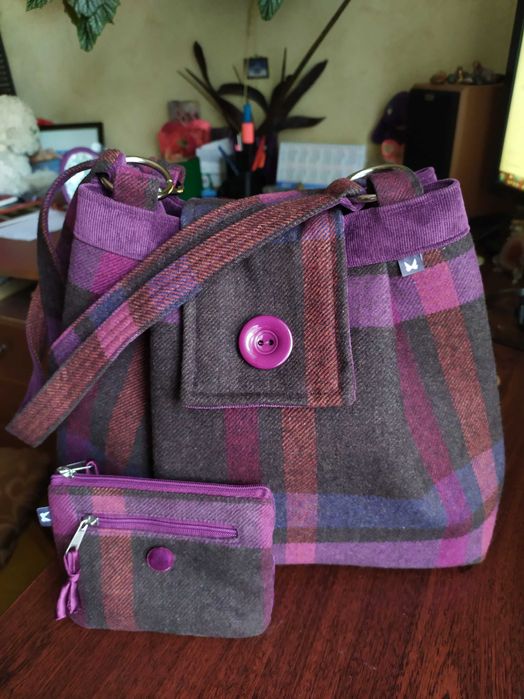 Брендовая женская сумка с кошельком из твида Ava новая эксклюзив