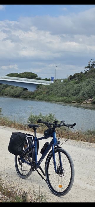 bicicleta viagem RIVERSIDE TOURING 520, Azul, nova 1 mês.