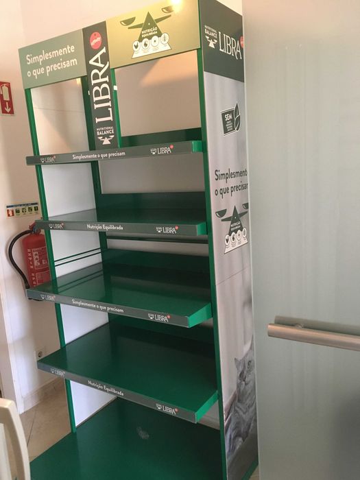 expositor, estante, prateleiras de minimercado