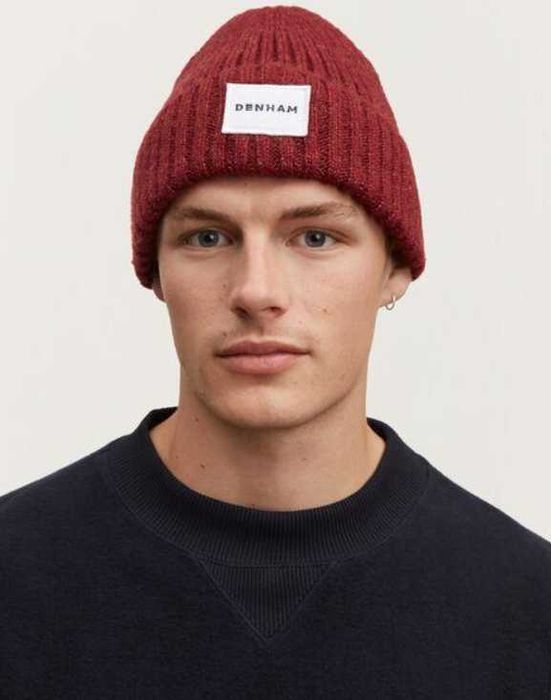 Nowa zimowa czapka męska Denham Chunky Beanie CA r. O/S