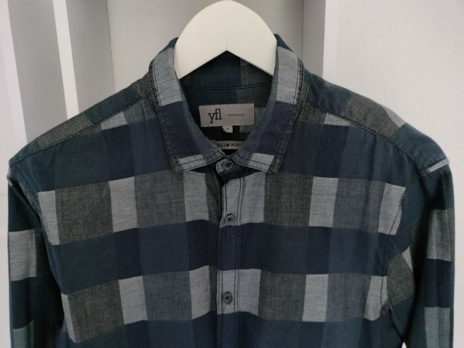 Koszula męska w kratę rozmiar S