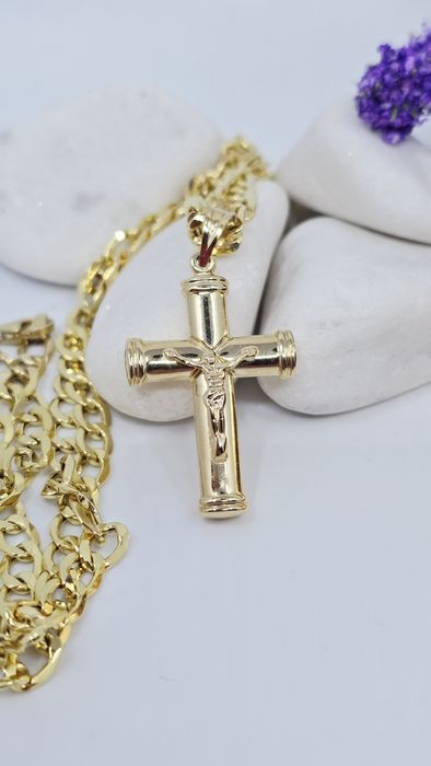 Złota zawieszka Krzyż próba 585 14k