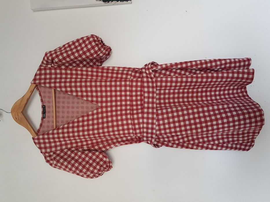 Sukienka Zara w kratkę retro M