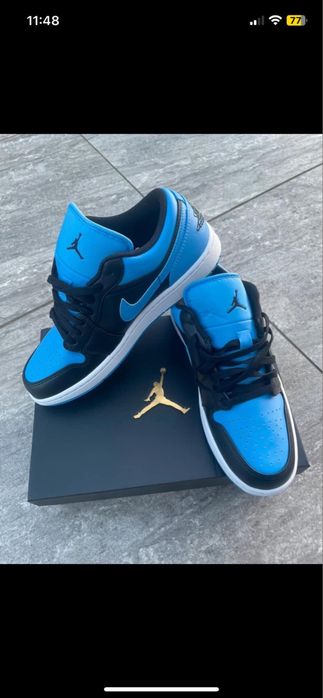 Jordan 1 low Niebieskie