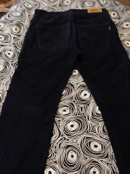 Czarne klasyczne męskie sztruksy XXL Joy Jeans 35 35