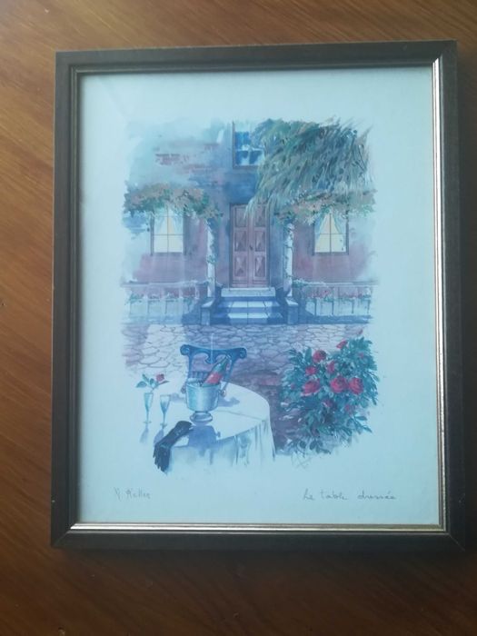 Moldura com Desenho Jardim