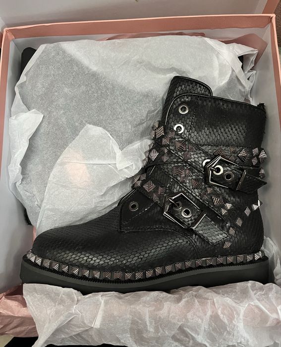 Botins botas Alma En Pena pele