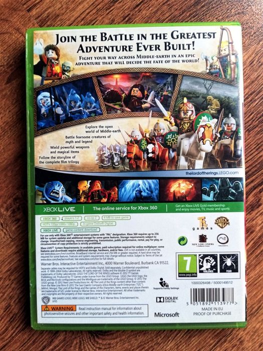 Lego Lord of the Rings (PL) XboX 360