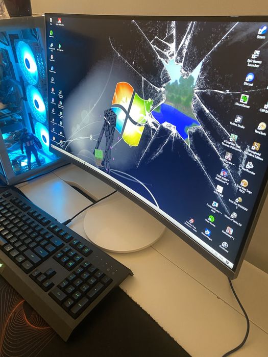 Monitor Samsung 27” curved biały