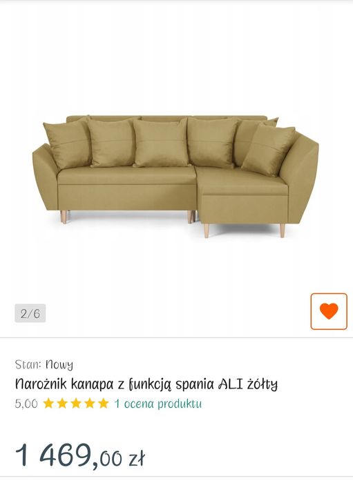 Narożnik z funkcją spania