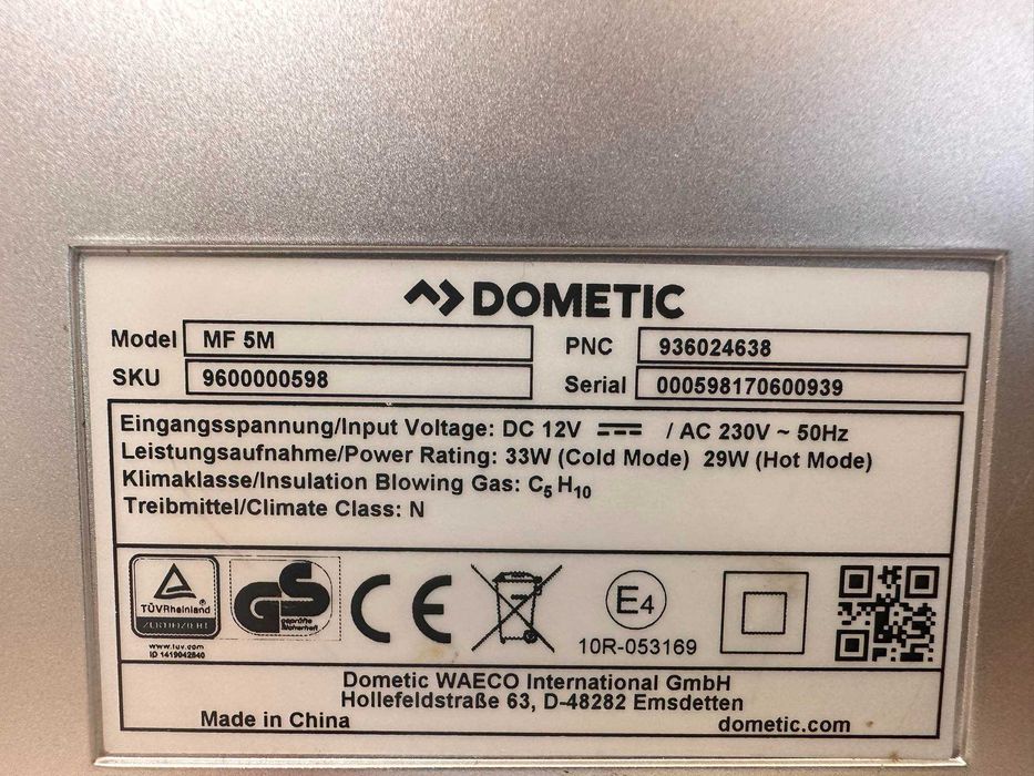 Mini Lodówka turystyczna mała Waeco MF5M Dometic